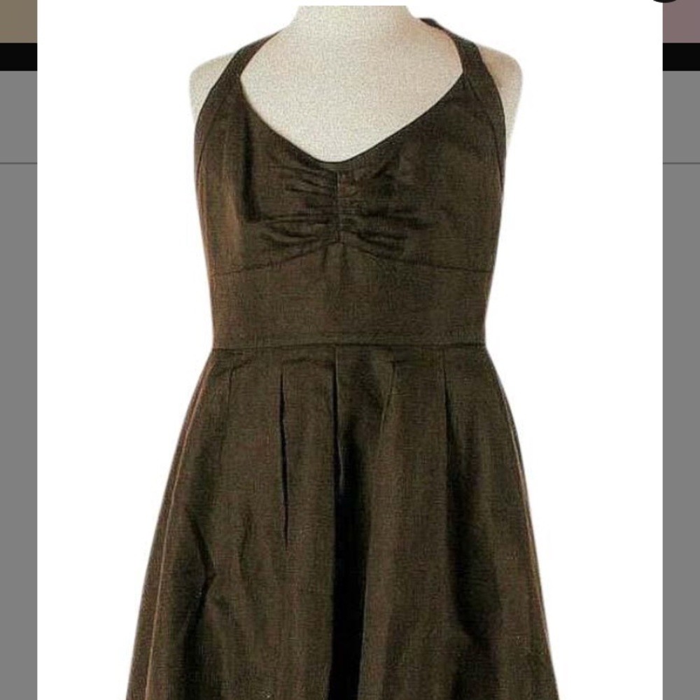 J Crew brown BNWT halter dress 👗,size 6P
